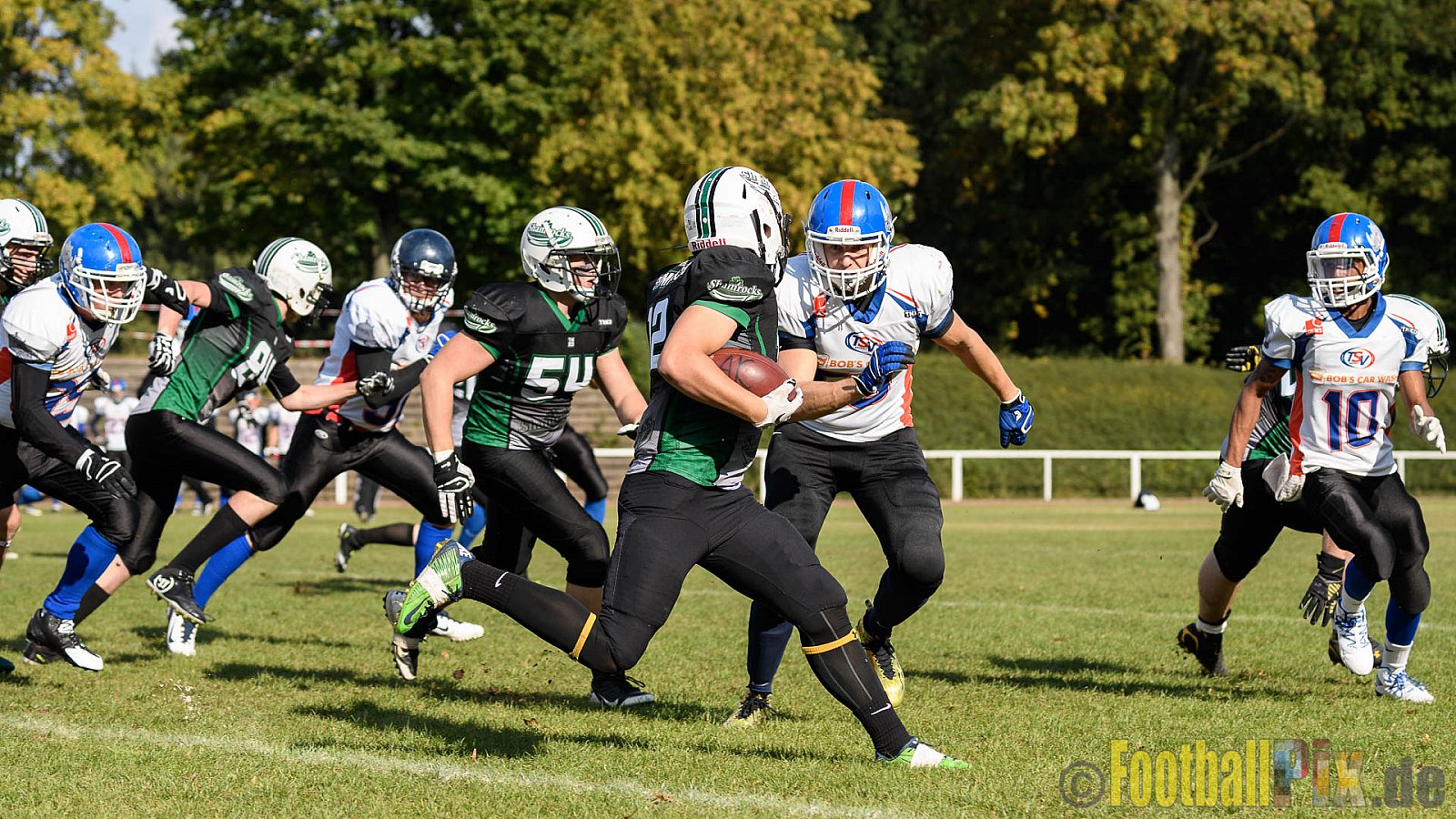 Mülheim Shamrocks Herren vs. Bocholt Rhinos - 03.10.2016 VL NRW: Mülheim Shamrocks Herren vs. Bocholt Rhinos (35:20)