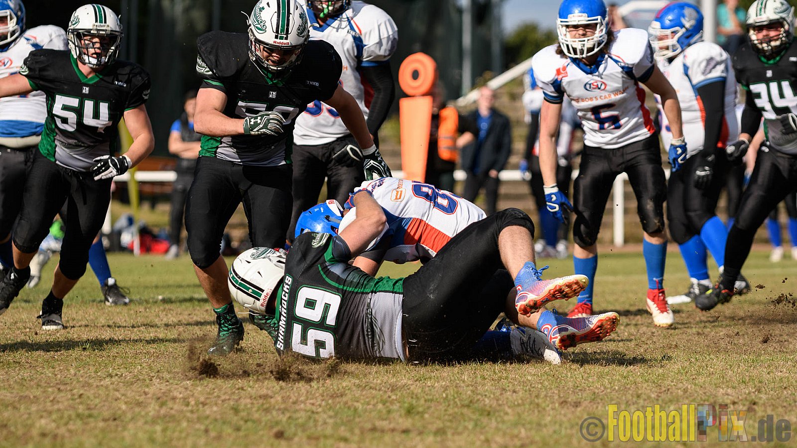 Mülheim Shamrocks Herren vs. Bocholt Rhinos - 03.10.2016 VL NRW: Mülheim Shamrocks Herren vs. Bocholt Rhinos (35:20)