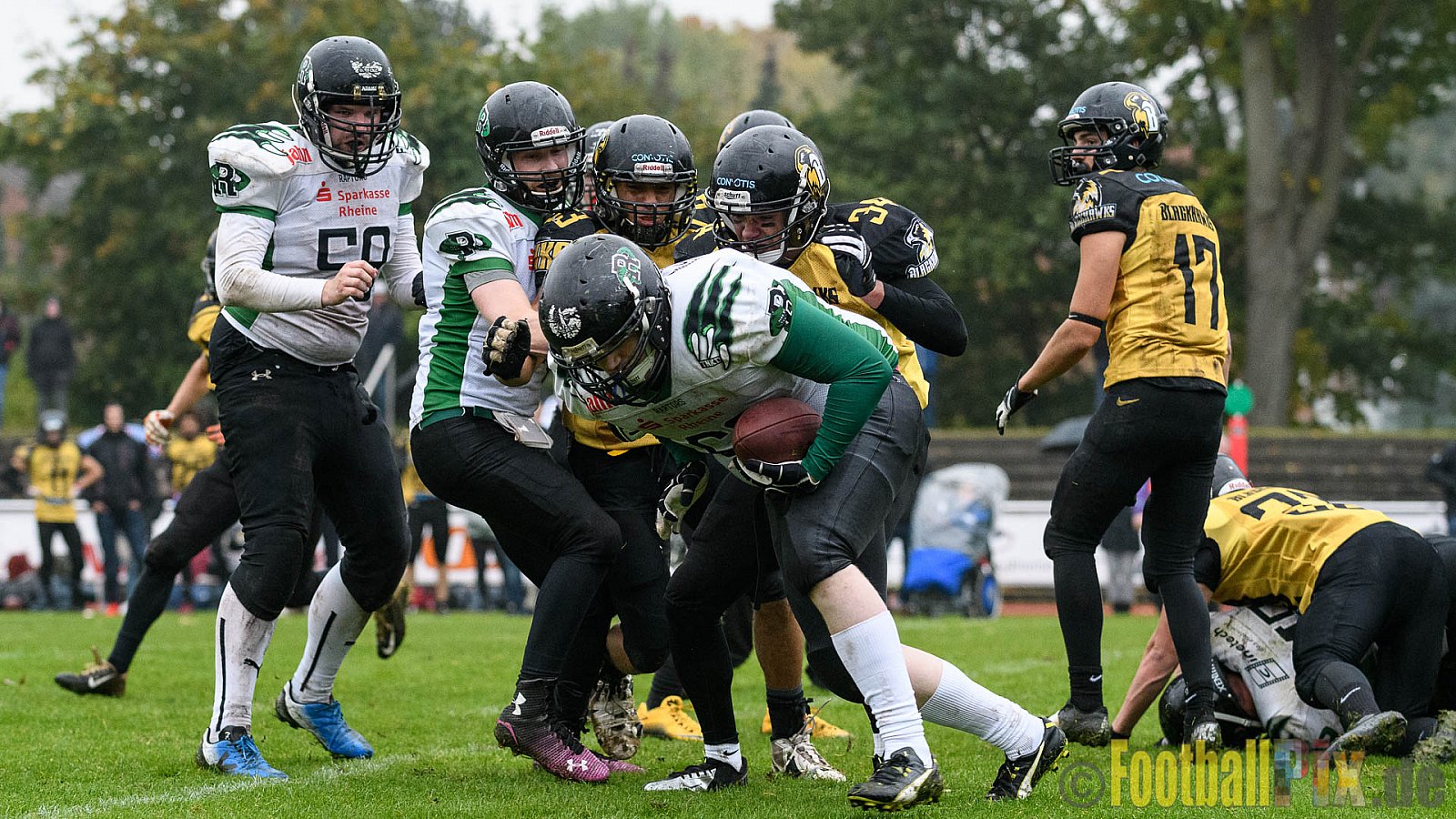 Rheine Raptors vs. Münster Blackhawks - 15.10.2016 VL NRW: Rheine Raptors vs. Münster Blackhawks (0:26)
