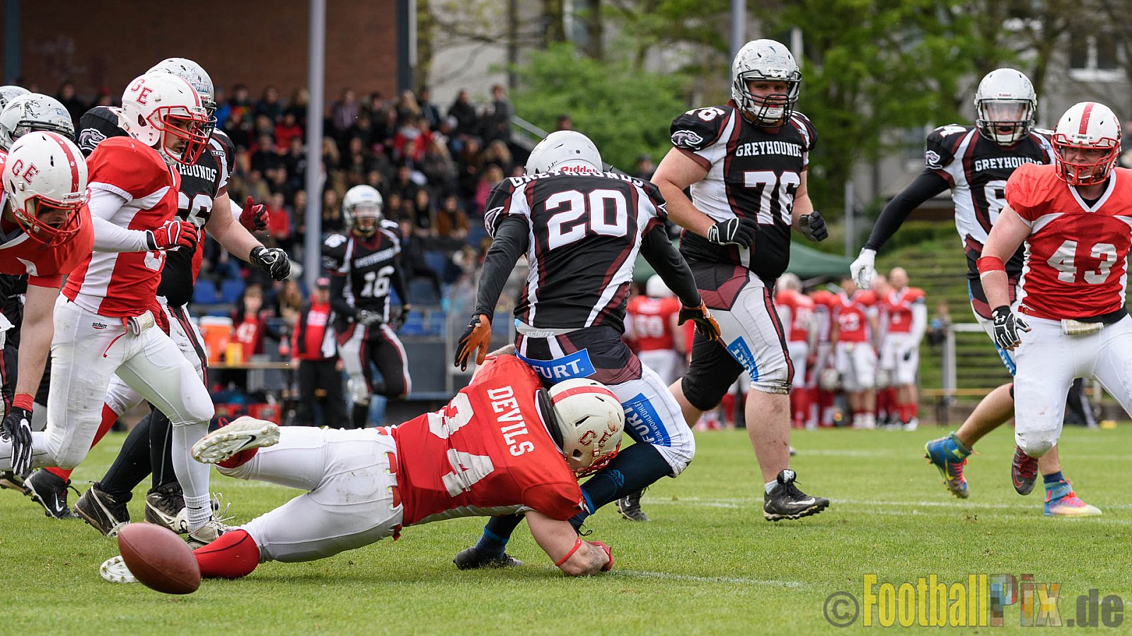 Gelsenkirchen Devils vs. Wuppertal Greyhounds - 15.04.2017 Pre-Season Game: Gelsenkirchen Devils vs. Wuppertal Greyhounds (23:16)