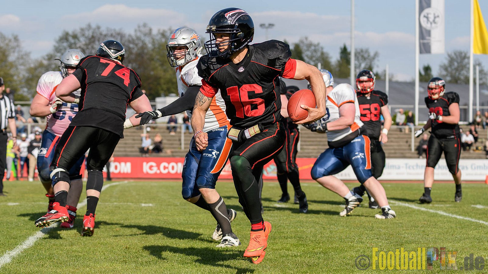 Düsseldorf Panther vs. Rostock Griffins - 29.04.2017 GFL2: Düsseldorf Panther vs. Rostock Griffins (39:14)