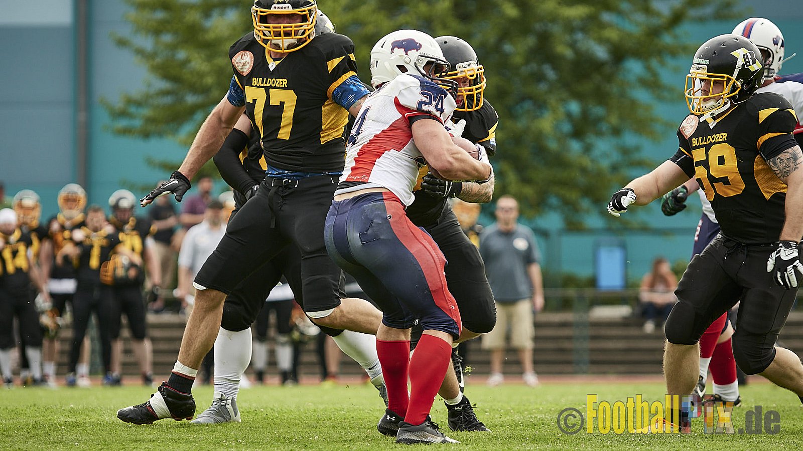 Düsseldorf Bulldozer vs. Kreis Heinsberg Bisons - 17.06.2017 LL NRW: Düsseldorf Bulldozer vs. Kreis Heinsberg Bisons (63:28)