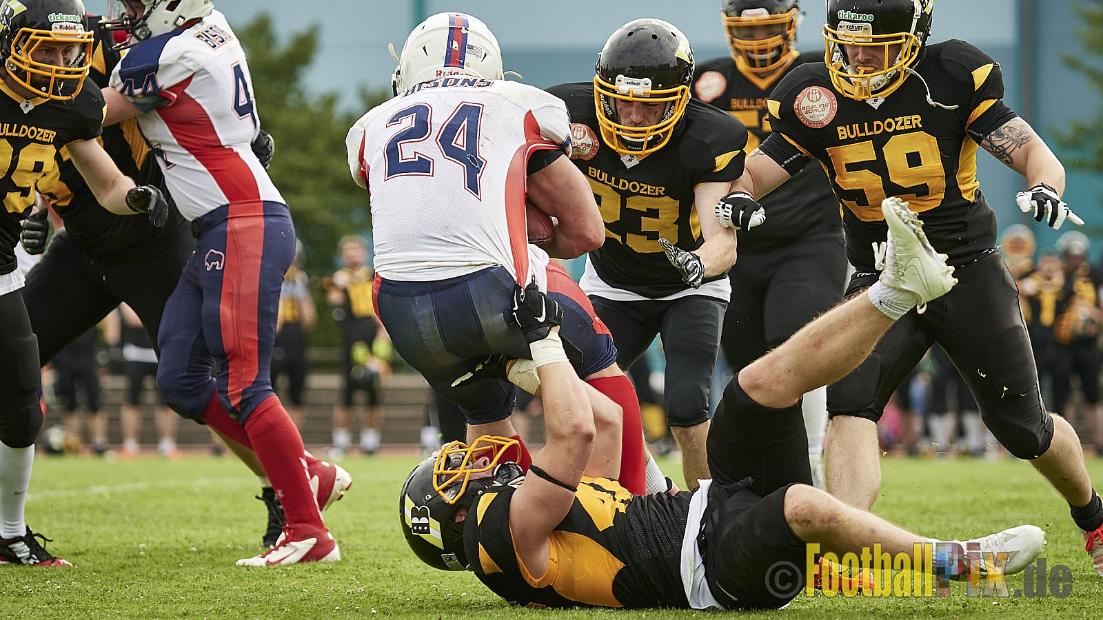 Düsseldorf Bulldozer vs. Kreis Heinsberg Bisons - 17.06.2017 LL NRW: Düsseldorf Bulldozer vs. Kreis Heinsberg Bisons (63:28)