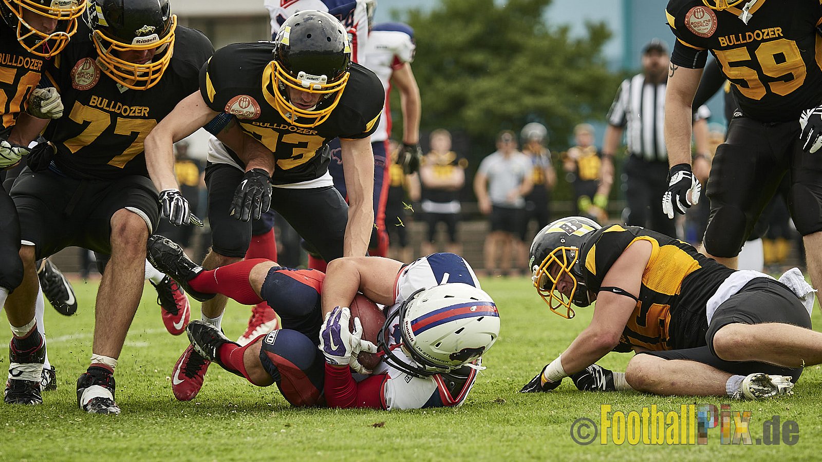Düsseldorf Bulldozer vs. Kreis Heinsberg Bisons - 17.06.2017 LL NRW: Düsseldorf Bulldozer vs. Kreis Heinsberg Bisons (63:28)
