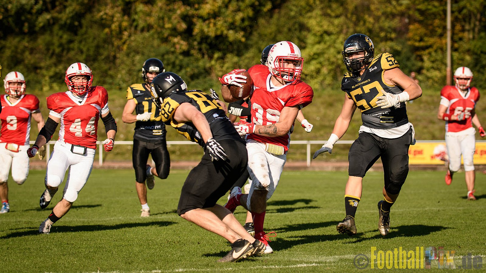 Gelsenkirchen Devils vs. Münster Blackhawks - 15.10.2017 OL NRW: Gelsenkirchen Devils vs. Münster Blackhawks (26:10)