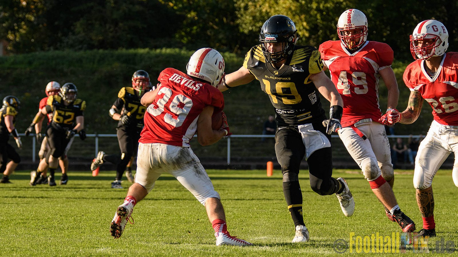 Gelsenkirchen Devils vs. Münster Blackhawks - 15.10.2017 OL NRW: Gelsenkirchen Devils vs. Münster Blackhawks (26:10)