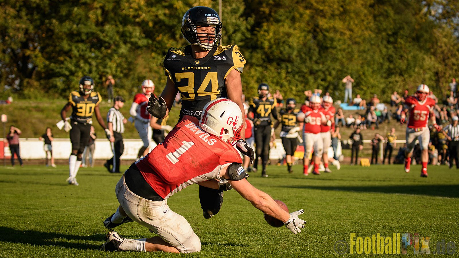 Gelsenkirchen Devils vs. Münster Blackhawks - 15.10.2017 OL NRW: Gelsenkirchen Devils vs. Münster Blackhawks (26:10)