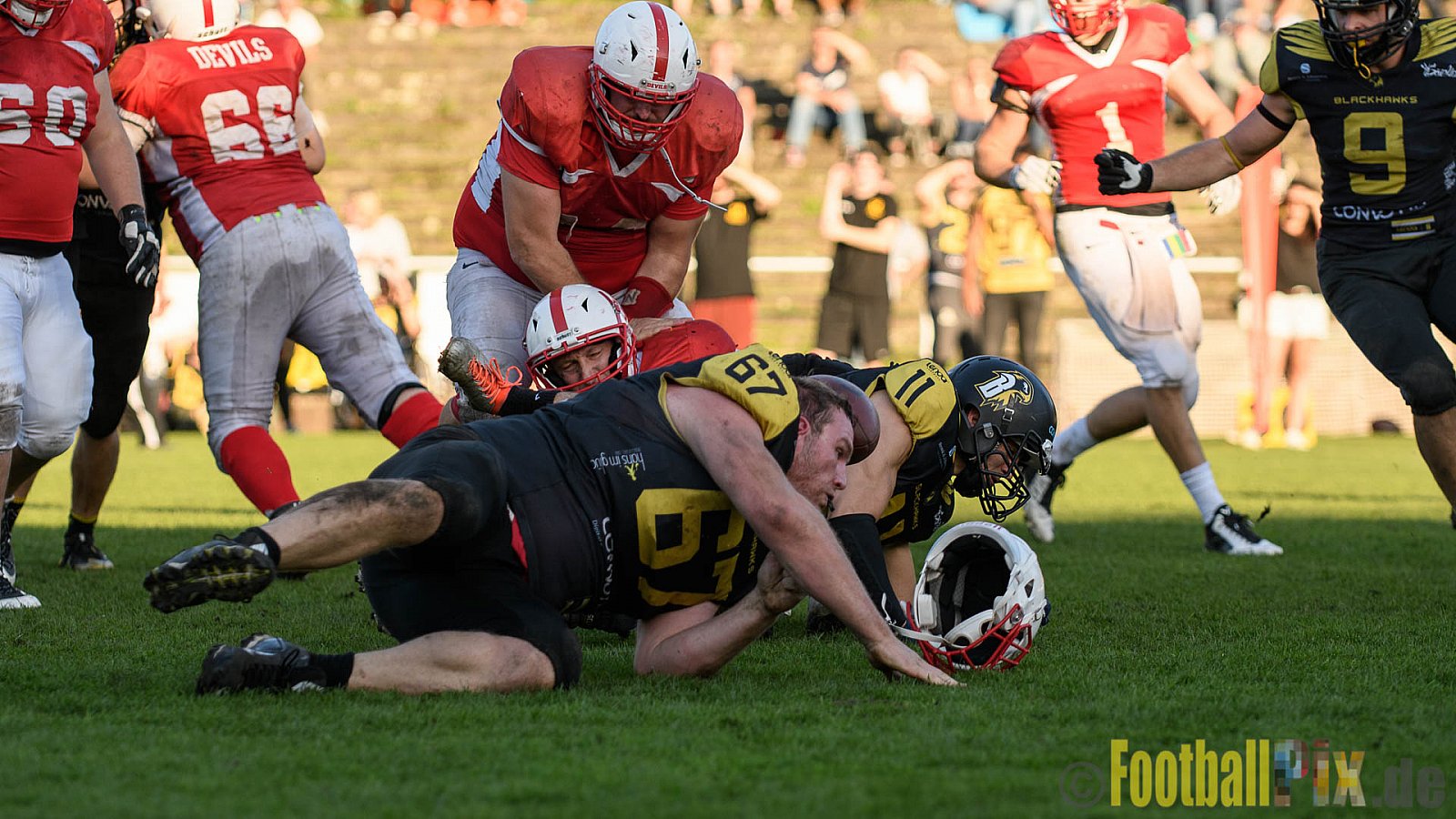 Gelsenkirchen Devils vs. Münster Blackhawks - 15.10.2017 OL NRW: Gelsenkirchen Devils vs. Münster Blackhawks (26:10)