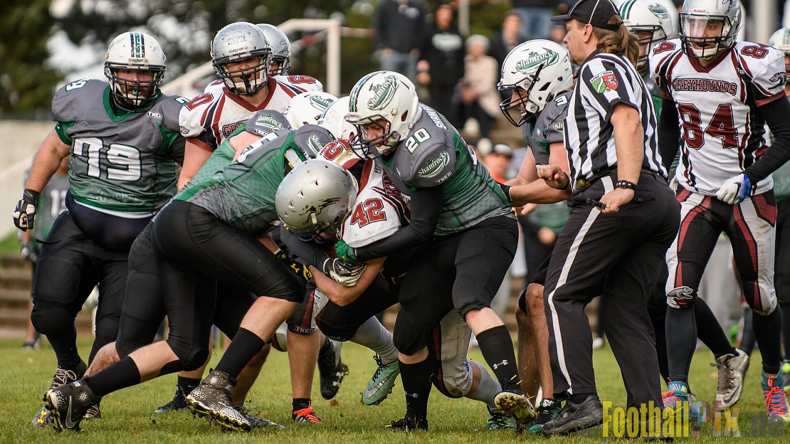 Mülheim Shamrocks vs. Wuppertal Greyhounds - 21.10.2017 VL NRW: Mülheim Shamrocks vs. Wuppertal Greyhounds (0:14)