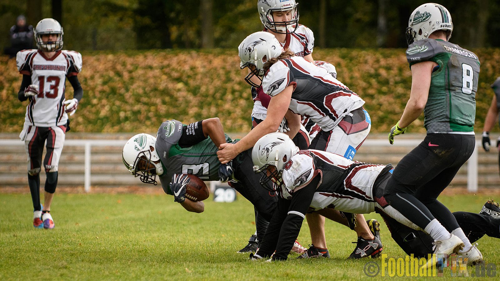 Mülheim Shamrocks vs. Wuppertal Greyhounds - 21.10.2017 VL NRW: Mülheim Shamrocks vs. Wuppertal Greyhounds (0:14)