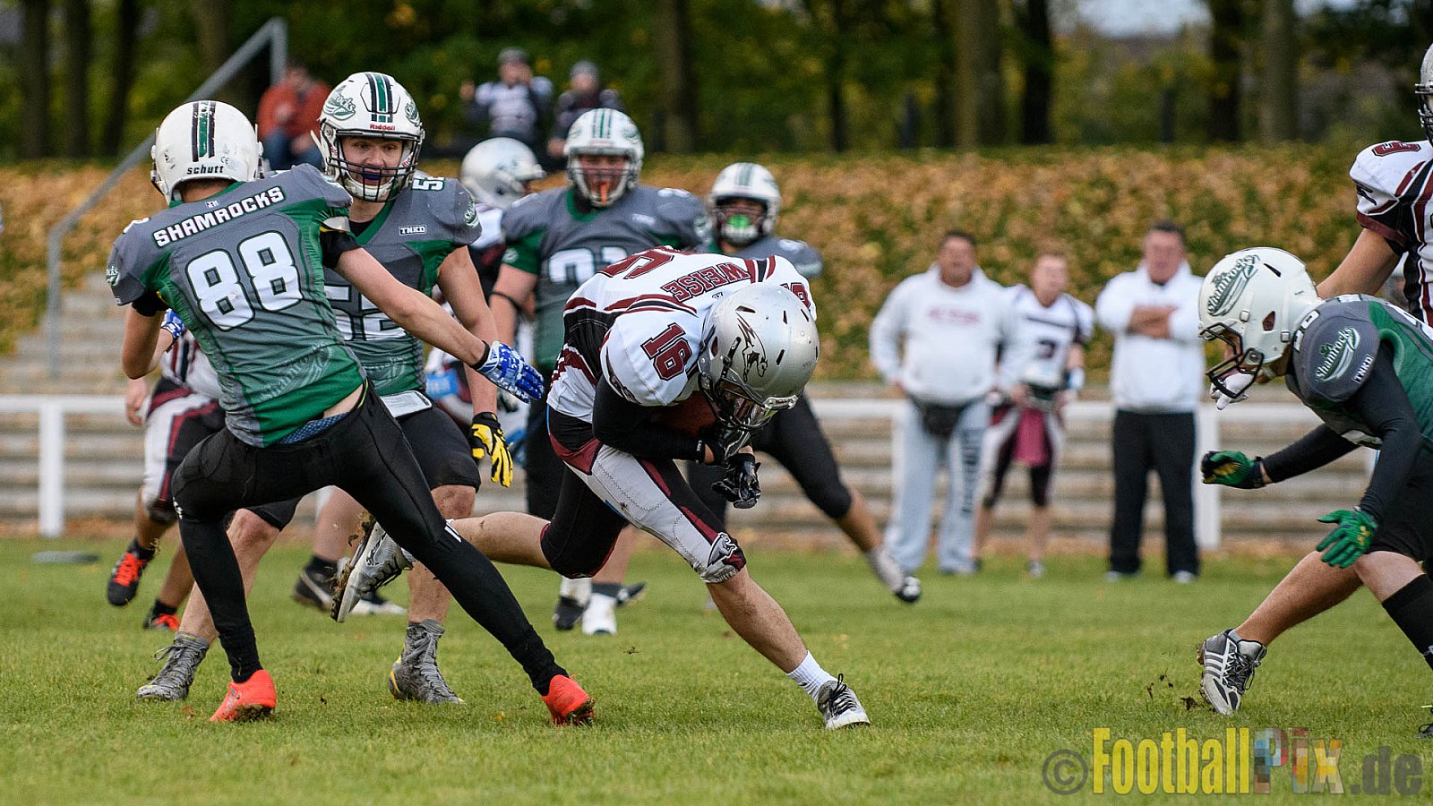 Mülheim Shamrocks vs. Wuppertal Greyhounds - 21.10.2017 VL NRW: Mülheim Shamrocks vs. Wuppertal Greyhounds (0:14)