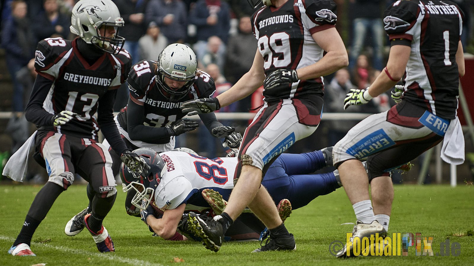 Wuppertal Greyhounds vs. Recklinghausen Chargers - 31.10.2017 VL NRW: Wuppertal Greyhounds vs. Recklinghausen Chargers (8:10)