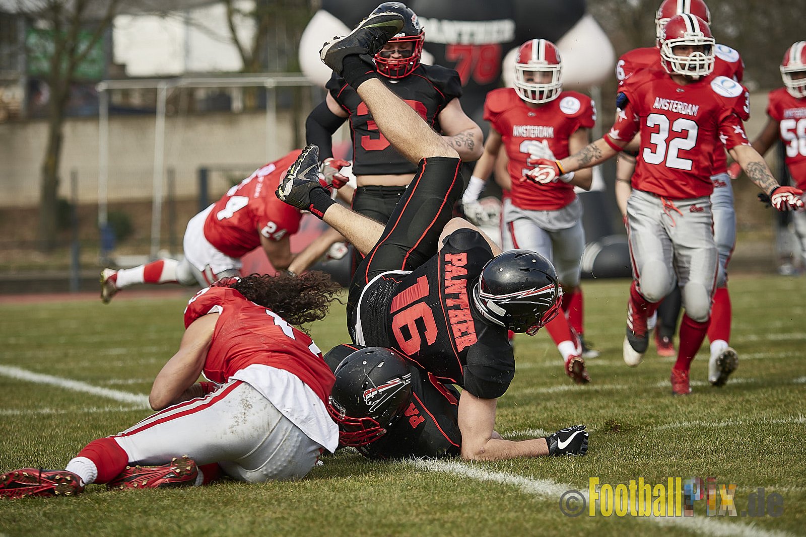 Düsseldorf Panther vs. Amsterdam Crusaders  - 25.03.2018 Pre-Season Game: Düsseldorf Panther vs. Amsterdam Crusaders (7:20)