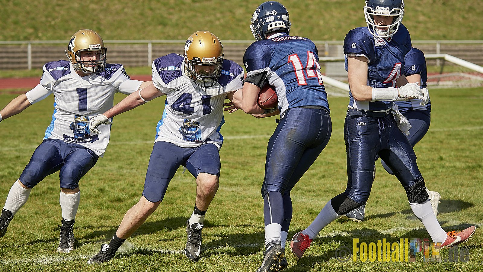 Recklinghausen Chargers vs. Schiefbahn Riders  - 07.04.2018 Pre-Season Game: Recklinghausen Chargers vs. Schiefbahn Riders (6:7)