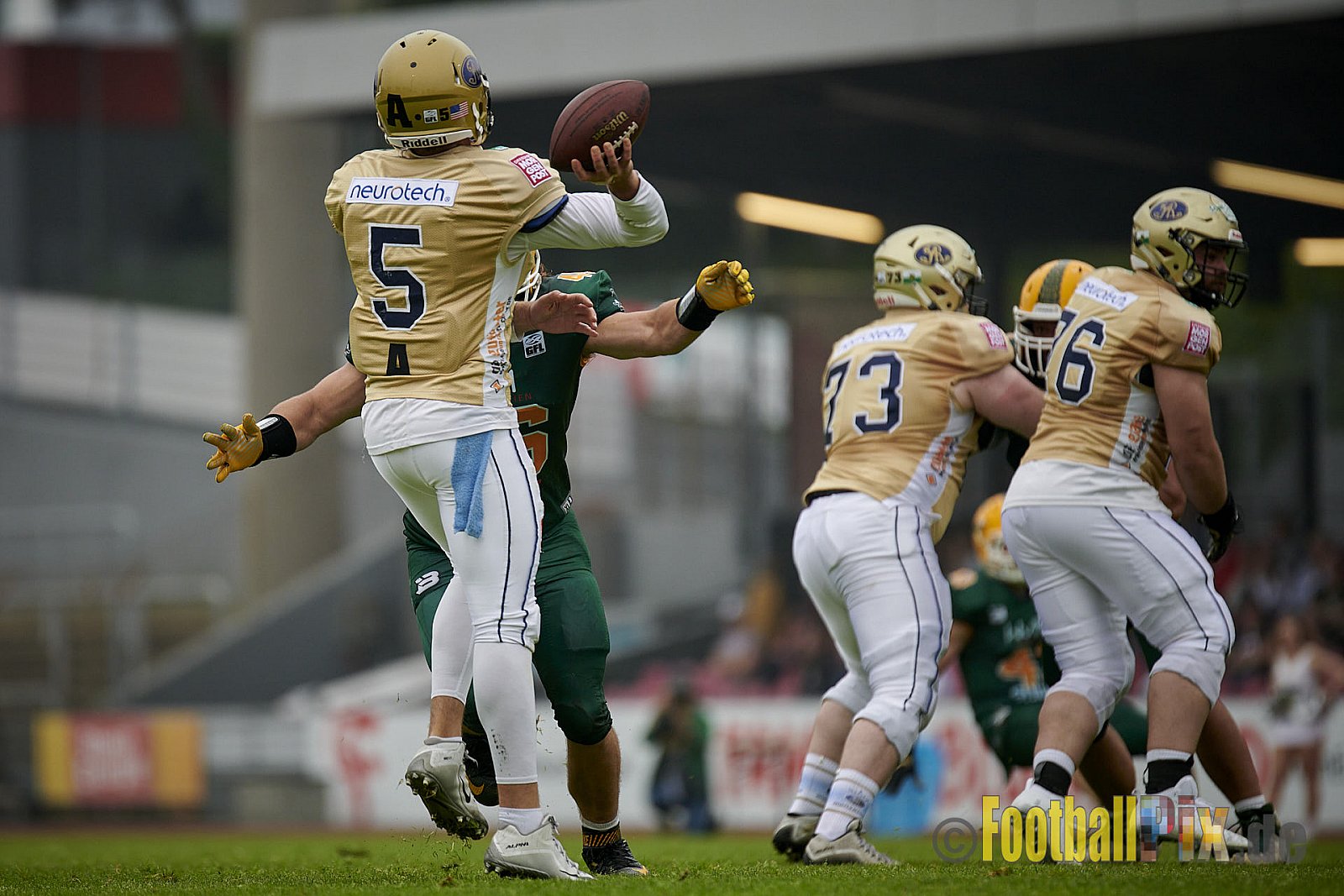 German Football League 2021 Cologne Crocodiles vs. Dresden Monarchs im Südstadion, Vorgebirgstraße 76, 50969 Köln, Punkte Endstand 48 : 41.
[Bildnummer: 2021-06-05_0266] - CologneCrocodilesVsDresdenMonarchs