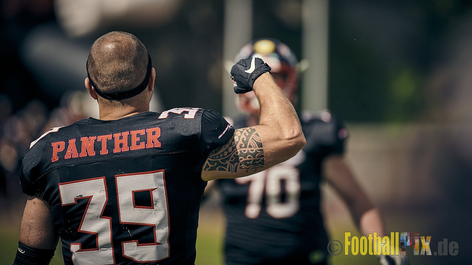 GFL2 Season 2021 Düsseldorf Panther vs. Hamburg Huskies am 12.06.2021 im Stadion VfL Benrath, Karl-Hohmann-Straße 70, 40597 Düsseldorf, Punkte Endstand 12 : 06.
[Bildnummer: 2021-06-12_0049] - DPantherVsHamburgHuskies