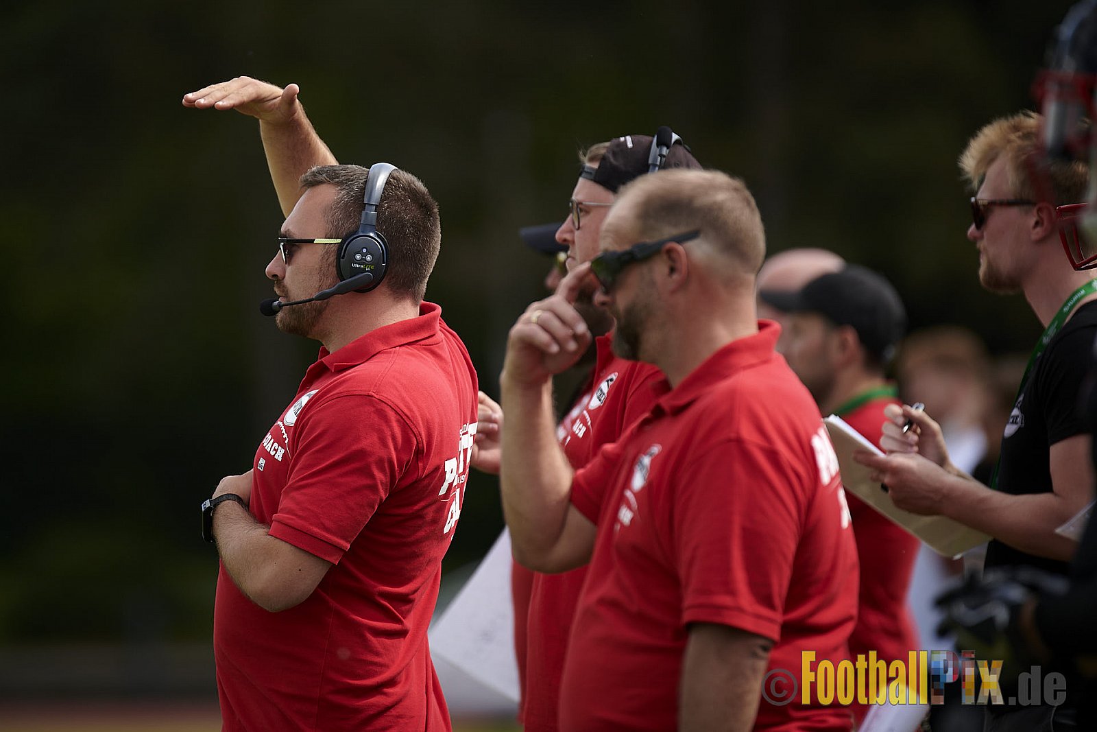GFL2 Season 2021 Düsseldorf Panther vs. Hamburg Huskies am 12.06.2021 im Stadion VfL Benrath, Karl-Hohmann-Straße 70, 40597 Düsseldorf, Punkte Endstand 12 : 06.
[Bildnummer: 2021-06-12_0155] - DPantherVsHamburgHuskies