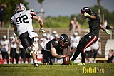 GFL2 Season 2021 Düsseldorf Panther vs. Hamburg Huskies am 12.06.2021 im Stadion VfL Benrath, Karl-Hohmann-Straße 70, 40597 Düsseldorf, Punkte Endstand 12 : 06.
[Bildnummer: 2021-06-12_0298] - DPantherVsHamburgHuskies