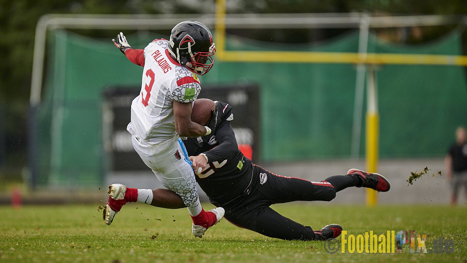 GFL2 Season 2021 Düsseldorf Panther vs. Solingen Paladins am 26.06.2021 im Stadion VfL Benrath, Karl-Hohmann-Straße 70, 40597 Düsseldorf, Punkte Endstand 13 : 00.
[Bildnummer: 2021-06-26_0245] - DPantherVsSolingenPaladins