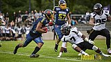 GFL2 Season 2021 Assindia Cardinals vs. Langenfeld Longhorns am 4.07.2021 im Stadion Am Hallo, Hallostra&szlig;e, 45141 Essen. Endstand des Spiels 28 : 31.[Bildnummer: 2021-07-04_0336] - AssindiaCardinalsVsLangenfeldLonghorns