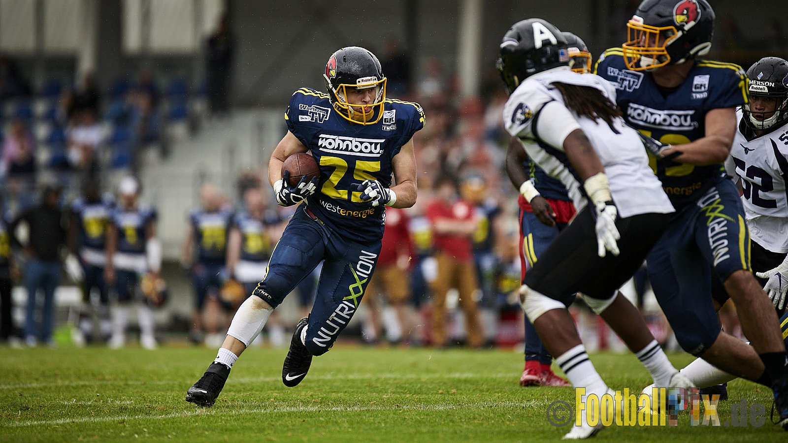 GFL2 Season 2021 Assindia Cardinals vs. Langenfeld Longhorns am 4.07.2021 im Stadion Am Hallo, Hallostraße, 45141 Essen. Endstand des Spiels 28 : 31.
[Bildnummer: 2021-07-04_0472] - AssindiaCardinalsVsLangenfeldLonghorns