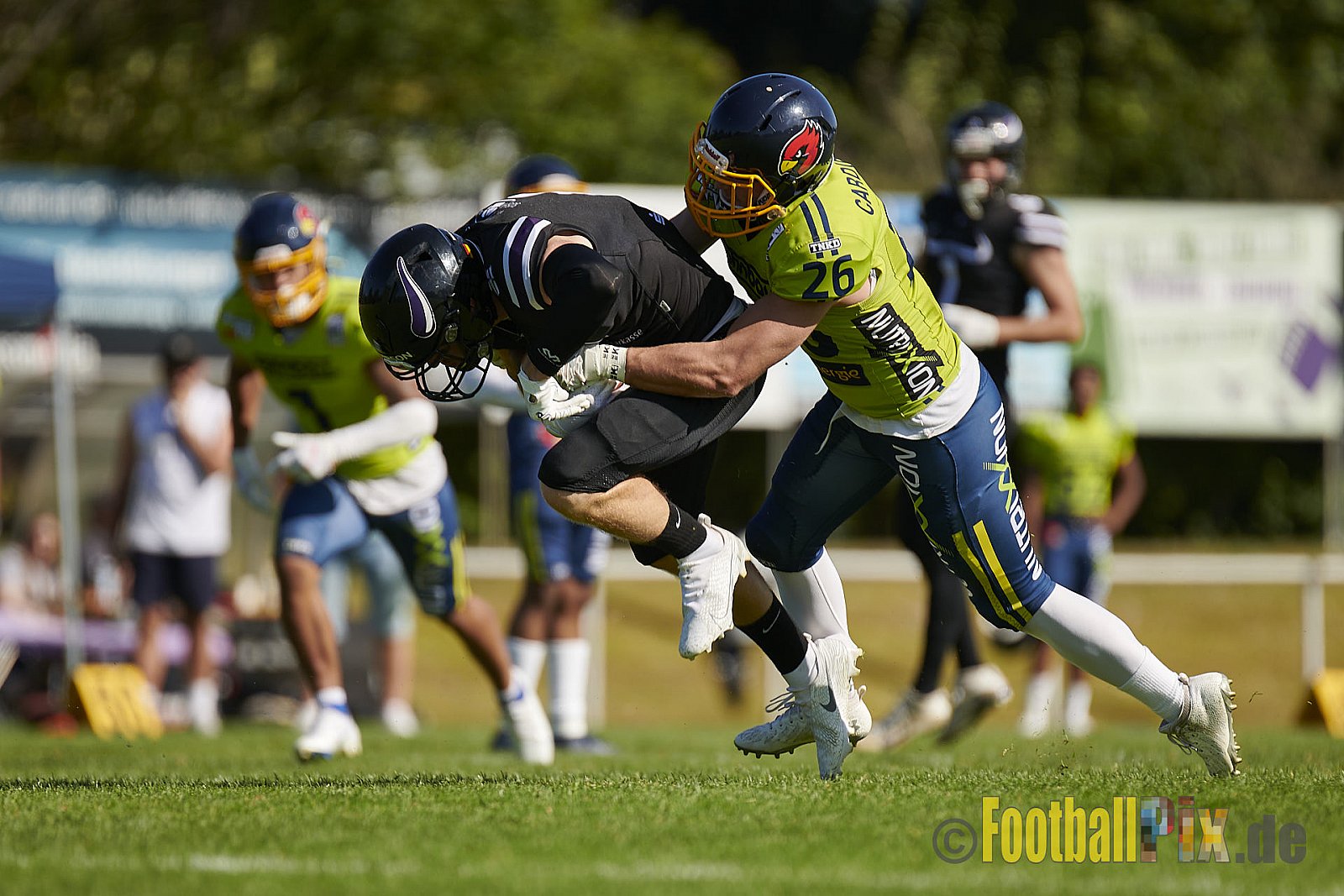 GFL2 Season 2021 Langenfeld Longhorns vs. Assindia Cardinals am 14.08.2021 im Jahnstadion, Jahnstr.4, 40764 Langenfeld. Punkte Endstand 42 : 12 (2:6/14:0/13:6/13:0)
[Bildnummer: 2021-08-14_0184] - LangenfeldLonghornsVsAssindiaCardinals