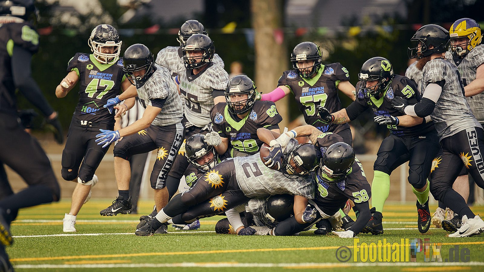 AFCV NRW Landesliga Season 2021 Herne Black Barons vs. Minden Wolves am 26.09.2021 im Stadion Horststadion, Gartenstraße 12-16, 44625 Herne, Punkte Endstand 03 : 27.
[Bildnummer: 2021-09-26_0033] - HerneBlackBaronsVsMindenWolves