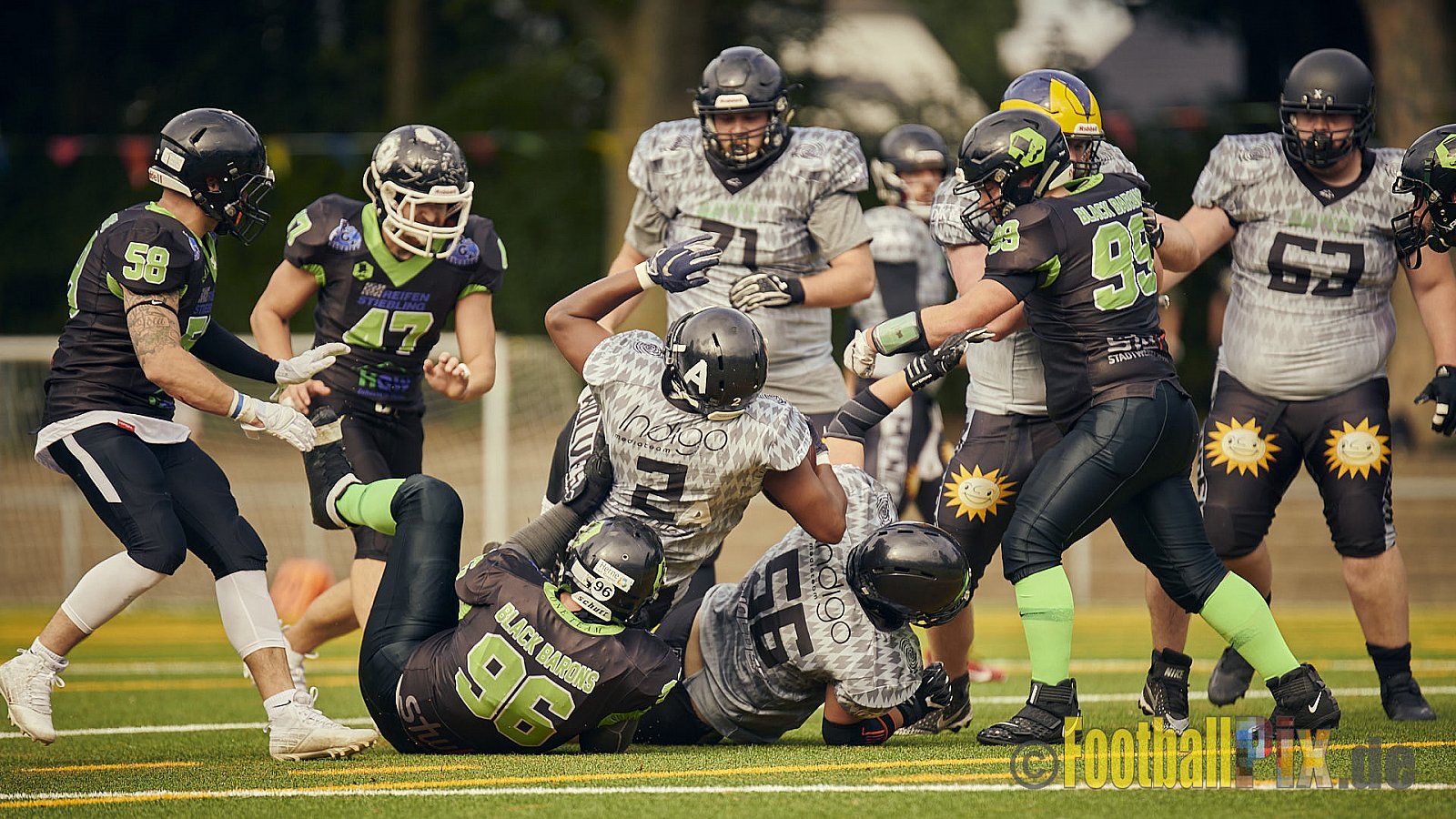 AFCV NRW Landesliga Season 2021 Herne Black Barons vs. Minden Wolves am 26.09.2021 im Stadion Horststadion, Gartenstraße 12-16, 44625 Herne, Punkte Endstand 03 : 27.
[Bildnummer: 2021-09-26_0042] - HerneBlackBaronsVsMindenWolves