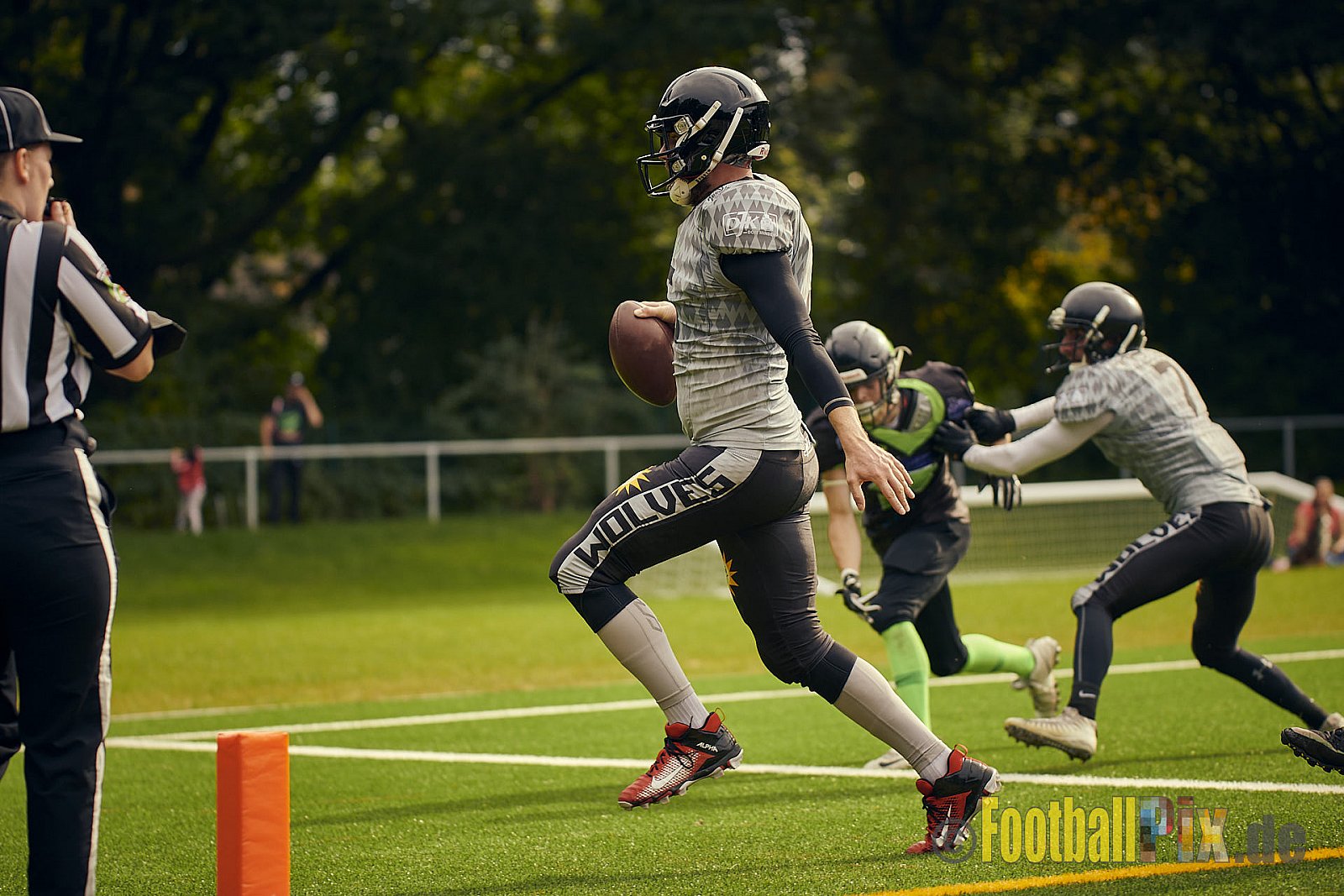 AFCV NRW Landesliga Season 2021 Herne Black Barons vs. Minden Wolves am 26.09.2021 im Stadion Horststadion, Gartenstraße 12-16, 44625 Herne, Punkte Endstand 03 : 27.
[Bildnummer: 2021-09-26_0119] - HerneBlackBaronsVsMindenWolves