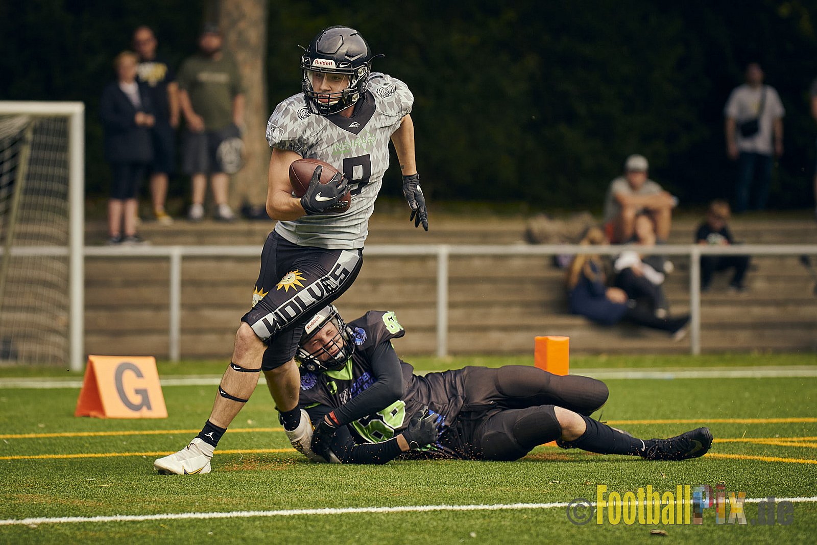 AFCV NRW Landesliga Season 2021 Herne Black Barons vs. Minden Wolves am 26.09.2021 im Stadion Horststadion, Gartenstraße 12-16, 44625 Herne, Punkte Endstand 03 : 27.
[Bildnummer: 2021-09-26_0393] - HerneBlackBaronsVsMindenWolves