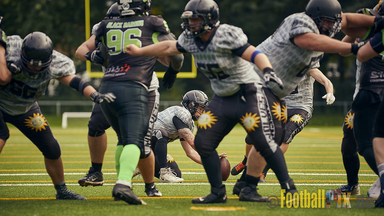 AFCV NRW Landesliga Season 2021 Herne Black Barons vs. Minden Wolves am 26.09.2021 im Stadion Horststadion, Gartenstraße 12-16, 44625 Herne, Punkte Endstand 03 : 27.
[Bildnummer: 2021-09-26_0414] - HerneBlackBaronsVsMindenWolves