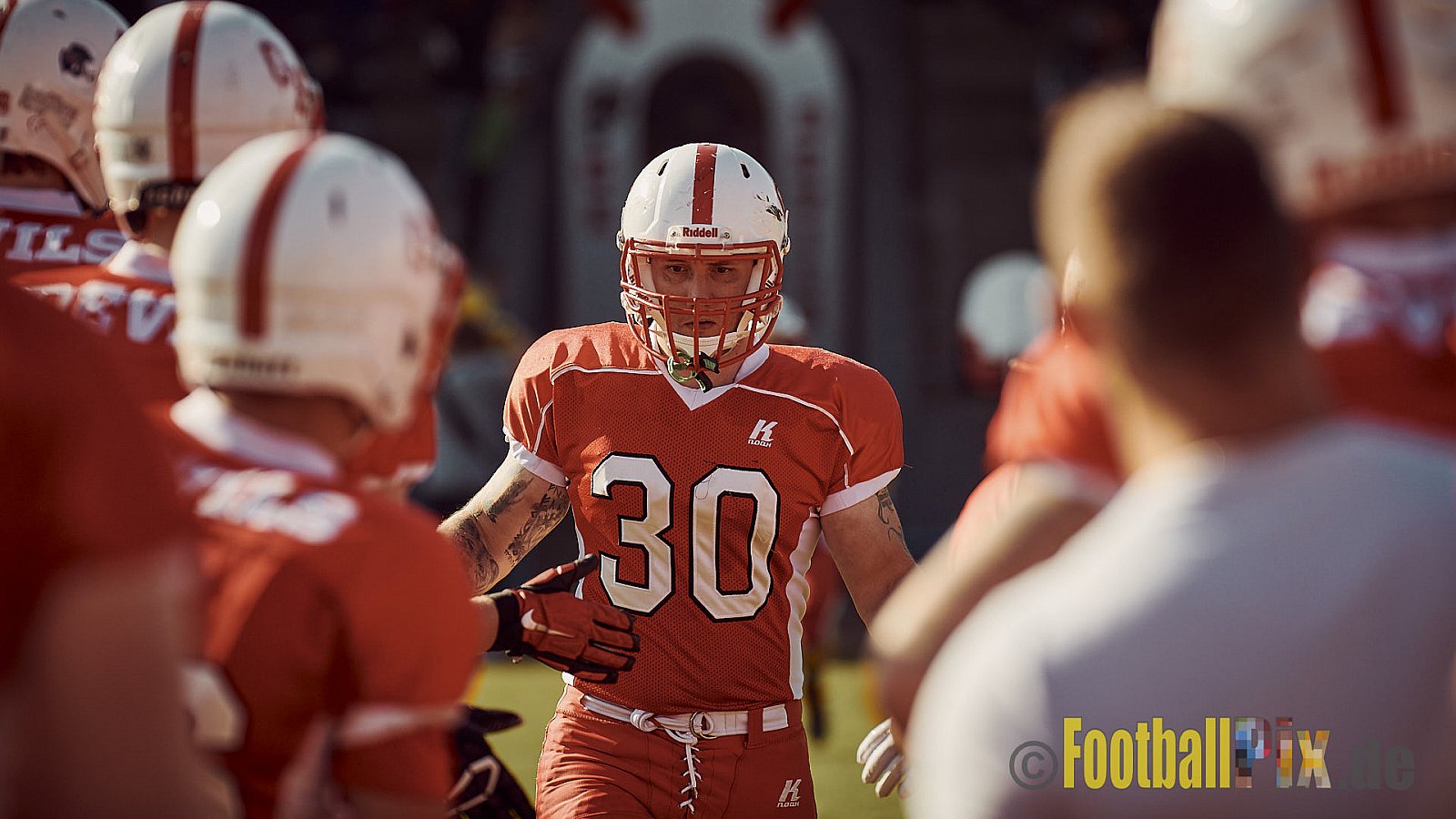 AFCV NRW Regionalliga Season 2021 Gelsenkirchen Devils vs. Bielefeld Bulldogs am 9.10.2021 im Fürstenbergstadion, Fischerstraße 35, 45899 Gelsenkirchen-Horst, Punkte Endstand 0 : 42.
[Bildnummer: 2021-10-09_0044] - GelsenkirchenDevilsVsBielefeldBulldogs