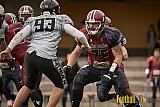 AFCV NRW Verbandsliga Season 2021 Iserlohn Titans vs. Minden Wolves am 16.10.2021 im Hermberg Statdion S&uuml;d, Immermannstra&szlig;e, 58636 Iserlohn, Punkte Endstand 9 : 16.[Bildnummer: 2021-10-16_0224] - IserlohnTitansVsMindenWolves