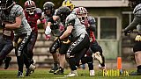 AFCV NRW Verbandsliga Season 2021 Iserlohn Titans vs. Minden Wolves am 16.10.2021 im Hermberg Statdion S&uuml;d, Immermannstra&szlig;e, 58636 Iserlohn, Punkte Endstand 9 : 16.[Bildnummer: 2021-10-16_0278] - IserlohnTitansVsMindenWolves