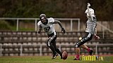 AFCV NRW Verbandsliga Season 2021 Iserlohn Titans vs. Minden Wolves am 16.10.2021 im Hermberg Statdion S&uuml;d, Immermannstra&szlig;e, 58636 Iserlohn, Punkte Endstand 9 : 16.[Bildnummer: 2021-10-16_0286] - IserlohnTitansVsMindenWolves