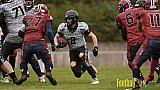 AFCV NRW Verbandsliga Season 2021 Iserlohn Titans vs. Minden Wolves am 16.10.2021 im Hermberg Statdion S&uuml;d, Immermannstra&szlig;e, 58636 Iserlohn, Punkte Endstand 9 : 16.[Bildnummer: 2021-10-16_0310] - IserlohnTitansVsMindenWolves
