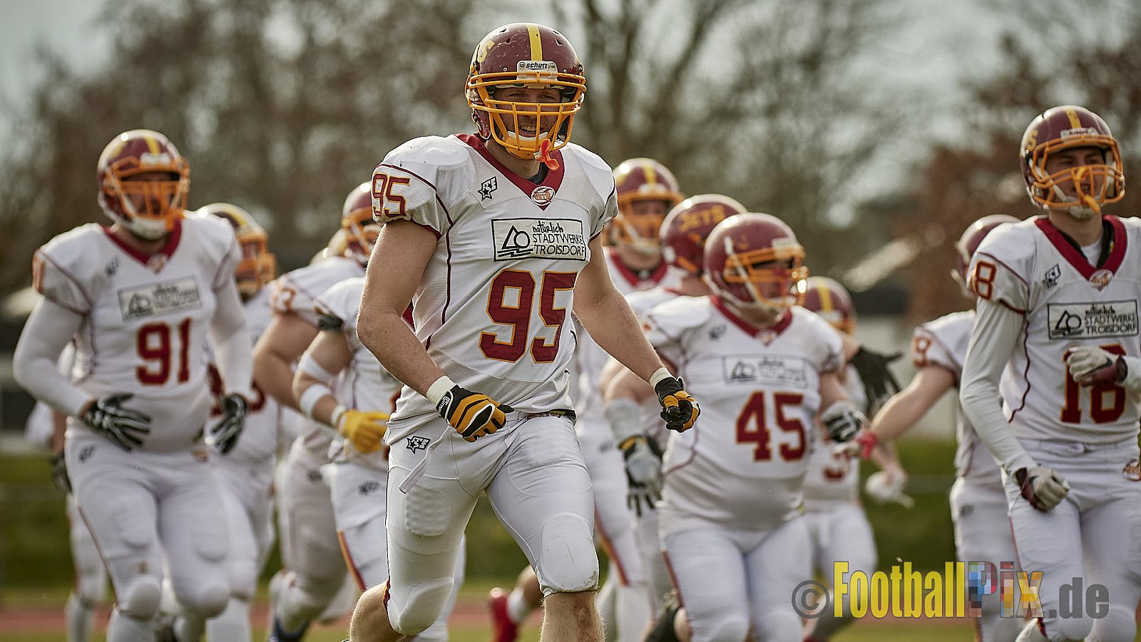 AFCV NRW Freundschaftsspiel Season 2022 Troisdorf Jets vs. Wuppertal Greyhounds am 12.03.2022 im Aggerstadion Troisdorf, Taubengasse 199, 53840 Troisdorf, Punkte Endstand 31 : 07.
[Bildnummer: 2022-03-12_0005] - TroisdorfJetsVsWuppertalGreyhounds