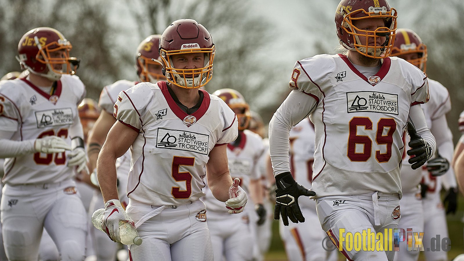 AFCV NRW Freundschaftsspiel Season 2022 Troisdorf Jets vs. Wuppertal Greyhounds am 12.03.2022 im Aggerstadion Troisdorf, Taubengasse 199, 53840 Troisdorf, Punkte Endstand 31 : 07.
[Bildnummer: 2022-03-12_0010] - TroisdorfJetsVsWuppertalGreyhounds