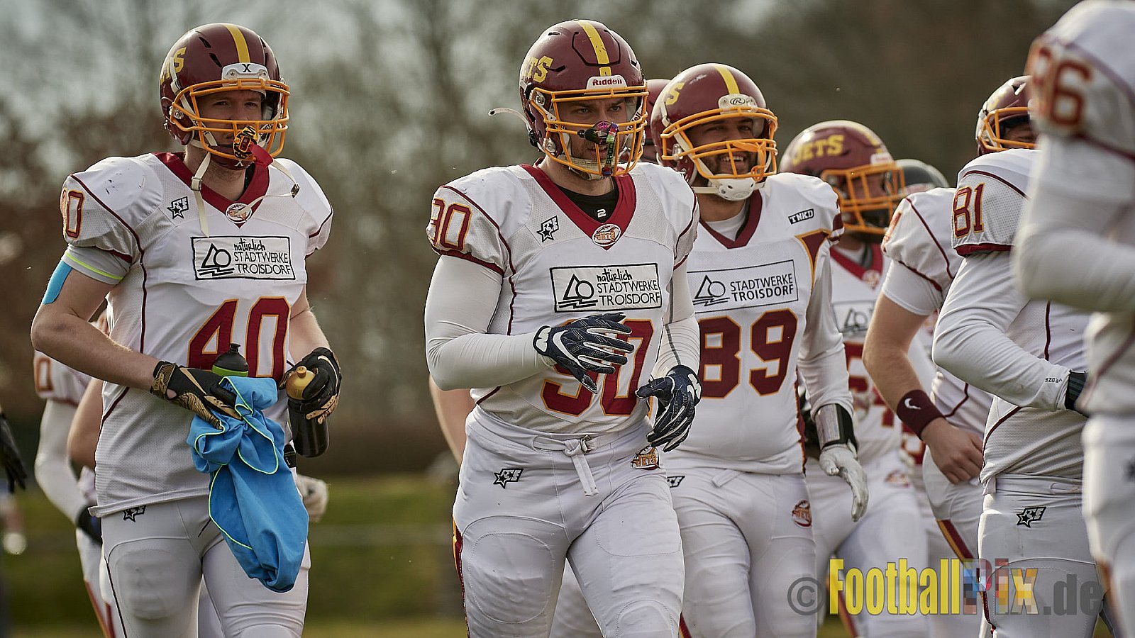 AFCV NRW Freundschaftsspiel Season 2022 Troisdorf Jets vs. Wuppertal Greyhounds am 12.03.2022 im Aggerstadion Troisdorf, Taubengasse 199, 53840 Troisdorf, Punkte Endstand 31 : 07.
[Bildnummer: 2022-03-12_0014] - TroisdorfJetsVsWuppertalGreyhounds
