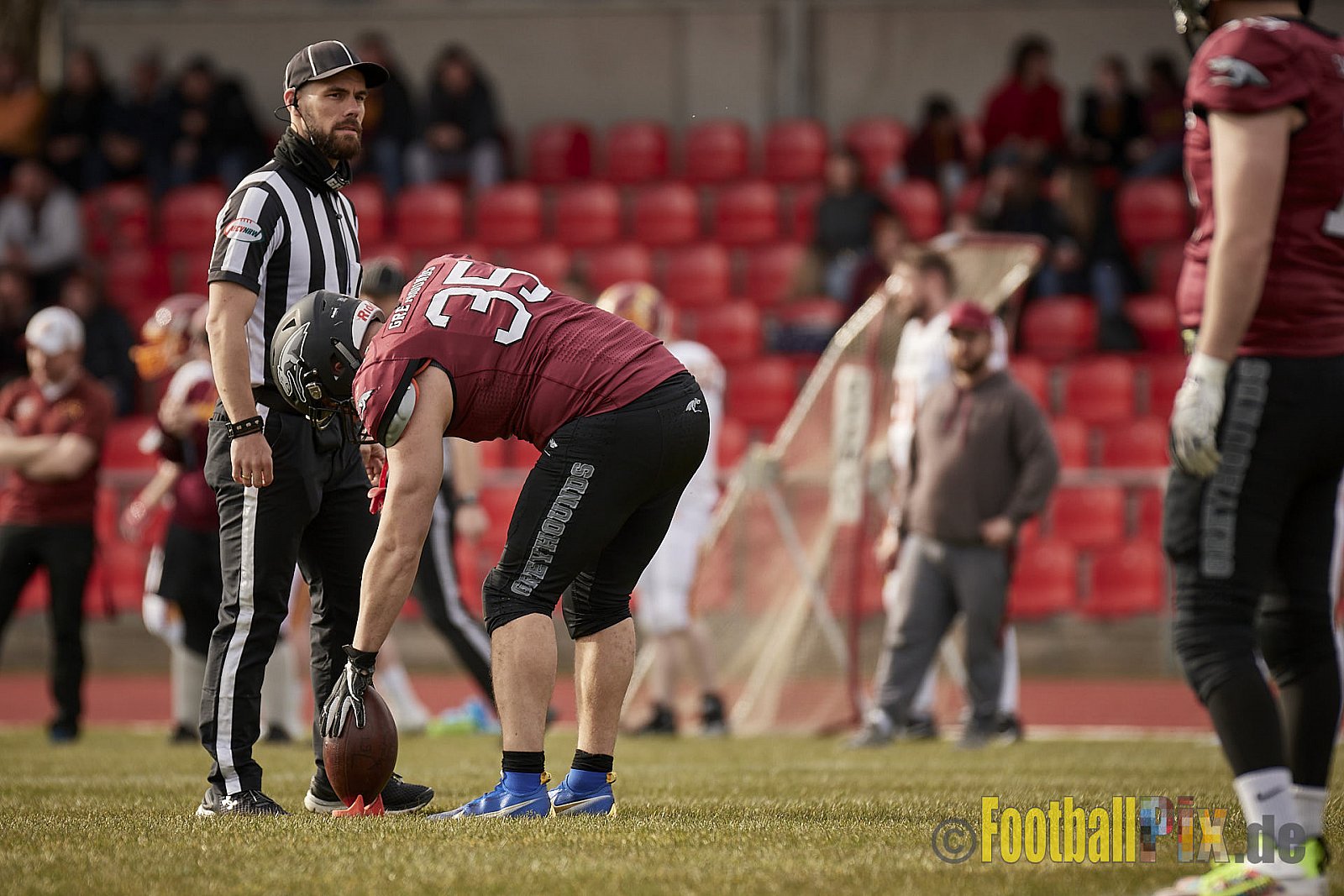 AFCV NRW Freundschaftsspiel Season 2022 Troisdorf Jets vs. Wuppertal Greyhounds am 12.03.2022 im Aggerstadion Troisdorf, Taubengasse 199, 53840 Troisdorf, Punkte Endstand 31 : 07.
[Bildnummer: 2022-03-12_0048] - TroisdorfJetsVsWuppertalGreyhounds