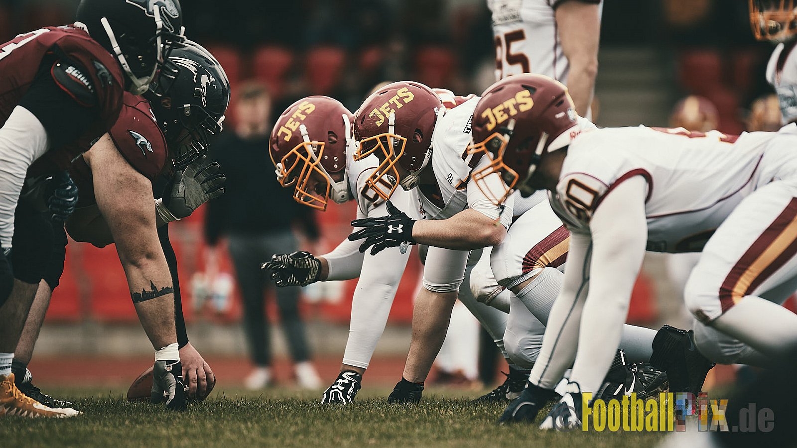 AFCV NRW Freundschaftsspiel Season 2022 Troisdorf Jets vs. Wuppertal Greyhounds am 12.03.2022 im Aggerstadion Troisdorf, Taubengasse 199, 53840 Troisdorf, Punkte Endstand 31 : 07.
[Bildnummer: 2022-03-12_0279] - TroisdorfJetsVsWuppertalGreyhounds