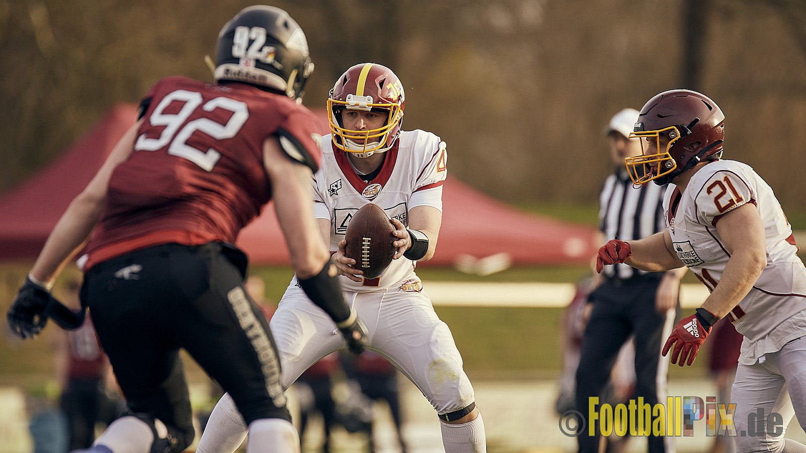 AFCV NRW Freundschaftsspiel Season 2022 Troisdorf Jets vs. Wuppertal Greyhounds am 12.03.2022 im Aggerstadion Troisdorf, Taubengasse 199, 53840 Troisdorf, Punkte Endstand 31 : 07.
[Bildnummer: 2022-03-12_0512] - TroisdorfJetsVsWuppertalGreyhounds