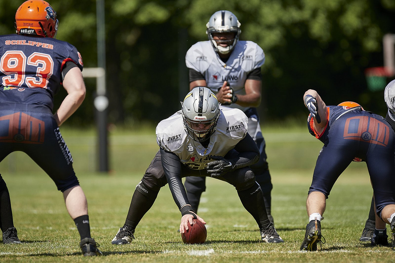 AFCV NRW Liga Season 2022 Oberhausen Tornados vs. Lüdenscheid Lightnings am 15.05.2022 im Stadion Sterkrade, 46145 Oberhausen, Punkte Endstand 26 : 36.
[Bildnummer: 2022-05-15_0064] - OberhausenTornadosVsLuedenscheidLightnings