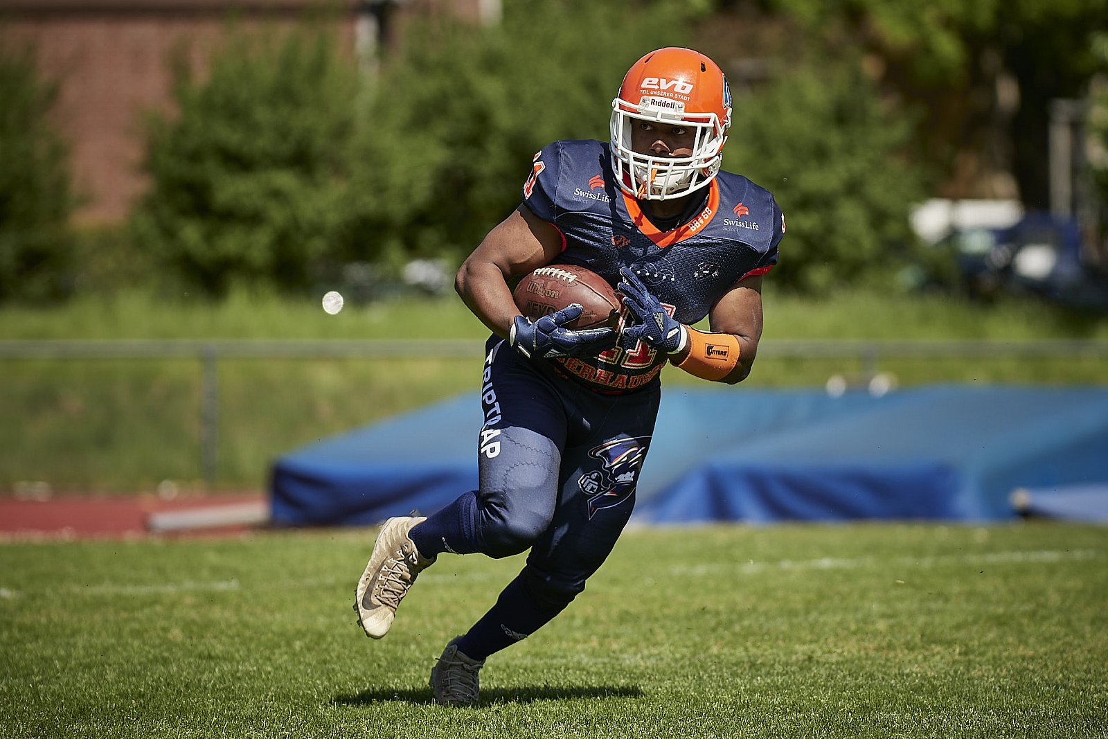 AFCV NRW Liga Season 2022 Oberhausen Tornados vs. Lüdenscheid Lightnings am 15.05.2022 im Stadion Sterkrade, 46145 Oberhausen, Punkte Endstand 26 : 36.
[Bildnummer: 2022-05-15_0099] - OberhausenTornadosVsLuedenscheidLightnings