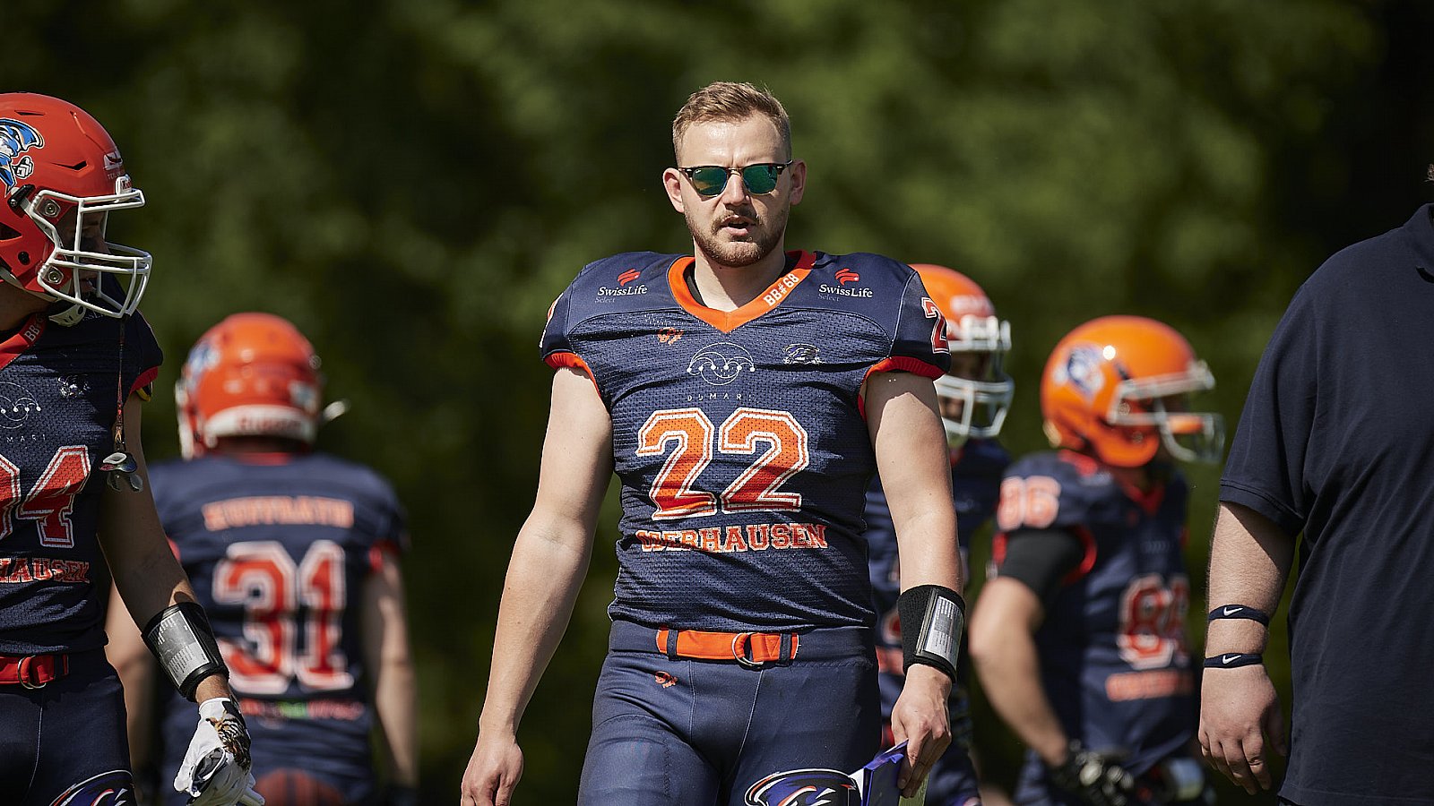 AFCV NRW Liga Season 2022 Oberhausen Tornados vs. Lüdenscheid Lightnings am 15.05.2022 im Stadion Sterkrade, 46145 Oberhausen, Punkte Endstand 26 : 36.
[Bildnummer: 2022-05-15_0124] - OberhausenTornadosVsLuedenscheidLightnings
