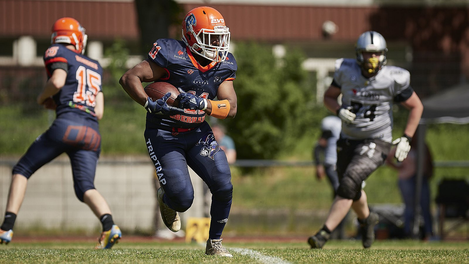 AFCV NRW Liga Season 2022 Oberhausen Tornados vs. Lüdenscheid Lightnings am 15.05.2022 im Stadion Sterkrade, 46145 Oberhausen, Punkte Endstand 26 : 36.
[Bildnummer: 2022-05-15_0134] - OberhausenTornadosVsLuedenscheidLightnings