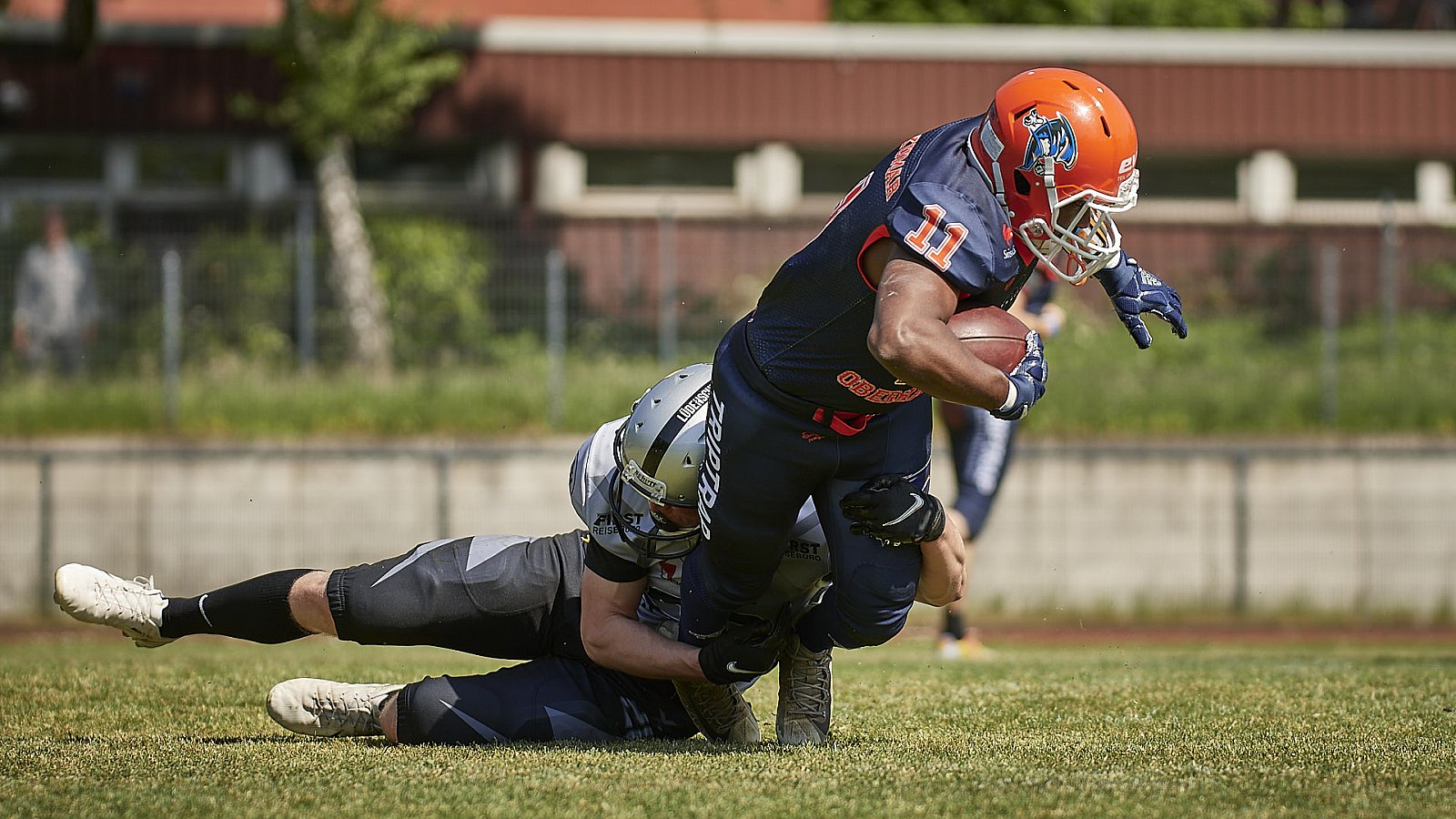 AFCV NRW Liga Season 2022 Oberhausen Tornados vs. Lüdenscheid Lightnings am 15.05.2022 im Stadion Sterkrade, 46145 Oberhausen, Punkte Endstand 26 : 36.
[Bildnummer: 2022-05-15_0141] - OberhausenTornadosVsLuedenscheidLightnings