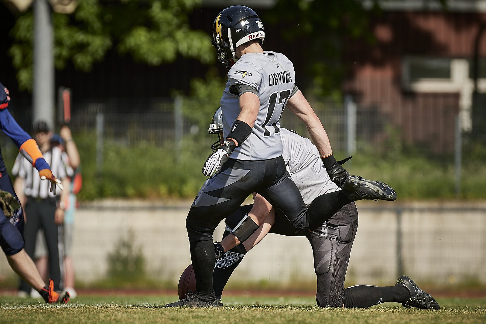 AFCV NRW Liga Season 2022 Oberhausen Tornados vs. Lüdenscheid Lightnings am 15.05.2022 im Stadion Sterkrade, 46145 Oberhausen, Punkte Endstand 26 : 36.
[Bildnummer: 2022-05-15_0230] - OberhausenTornadosVsLuedenscheidLightnings