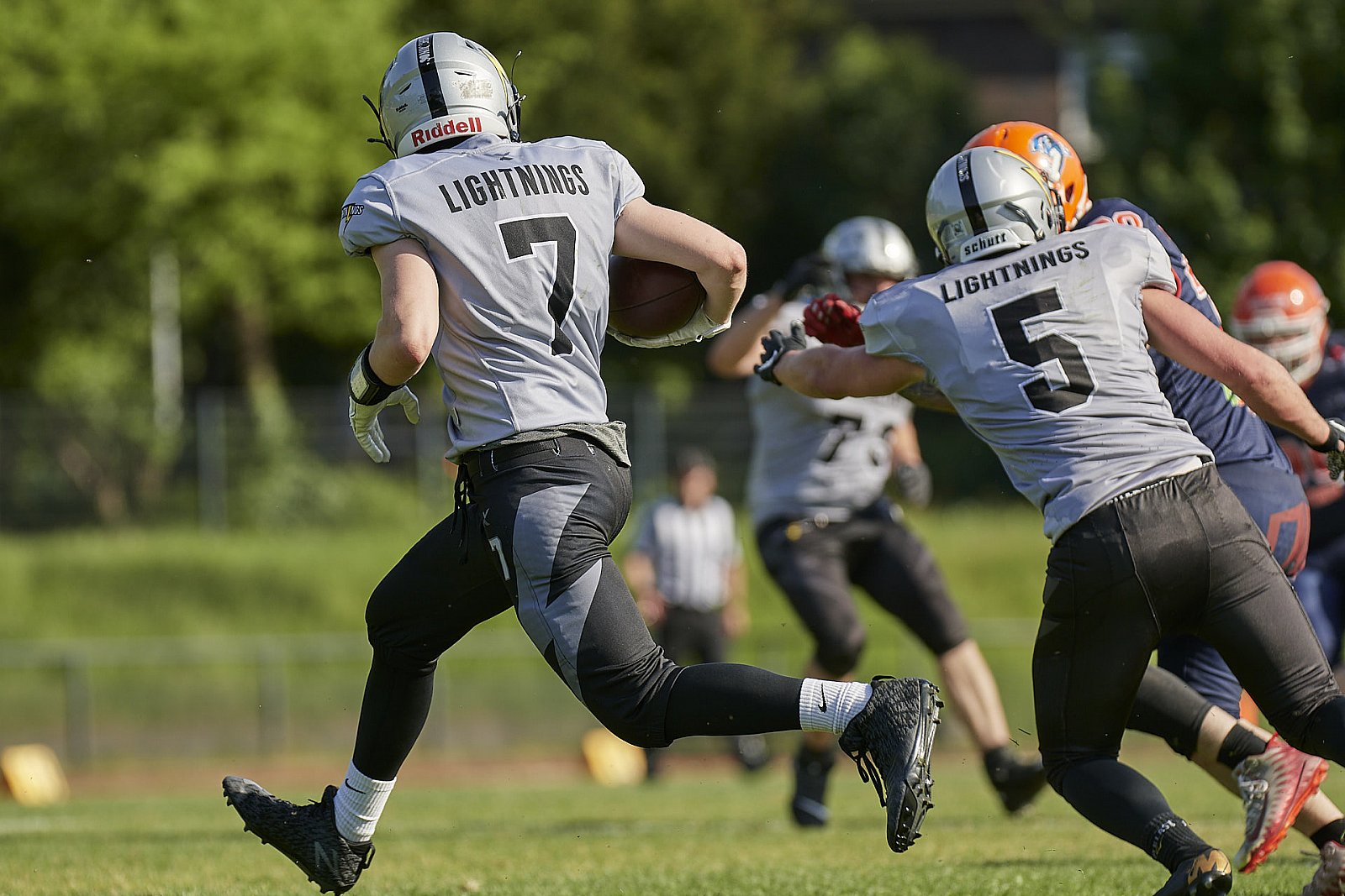 AFCV NRW Liga Season 2022 Oberhausen Tornados vs. Lüdenscheid Lightnings am 15.05.2022 im Stadion Sterkrade, 46145 Oberhausen, Punkte Endstand 26 : 36.
[Bildnummer: 2022-05-15_0349] - OberhausenTornadosVsLuedenscheidLightnings