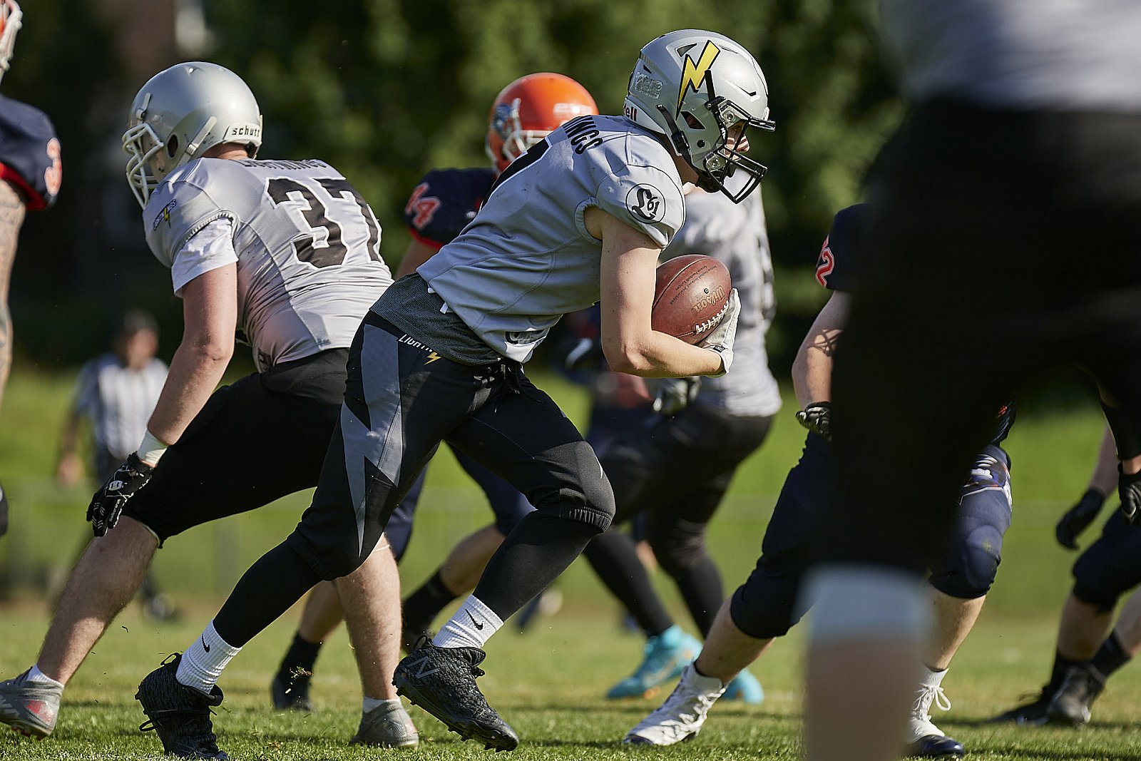 AFCV NRW Liga Season 2022 Oberhausen Tornados vs. Lüdenscheid Lightnings am 15.05.2022 im Stadion Sterkrade, 46145 Oberhausen, Punkte Endstand 26 : 36.
[Bildnummer: 2022-05-15_0351] - OberhausenTornadosVsLuedenscheidLightnings
